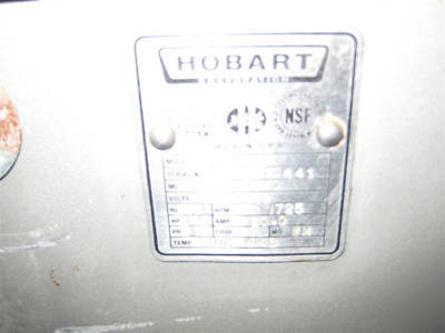 P660 hobart 60 qt dough mixer