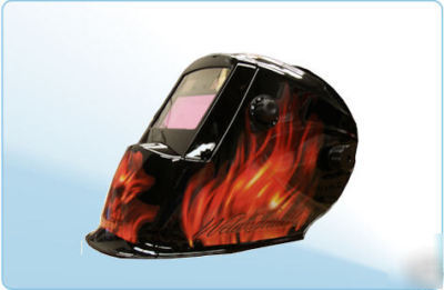 Auto darkening lcd welding helmet solar tig mig arc