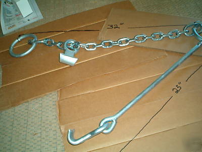 Crosby galvanized crain chain drum lift barrel sling