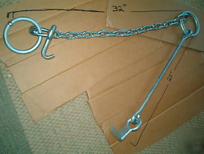 Crosby galvanized crain chain drum lift barrel sling