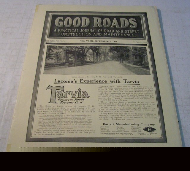 Good roads 1912 construction magazine vol.42, no.10