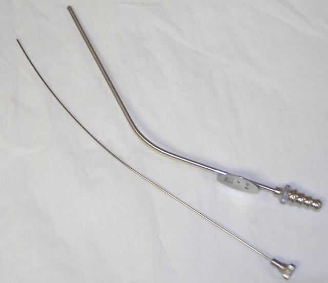 Miltex~(2) 8 fr. frazier suction tubes~stylet~stainless