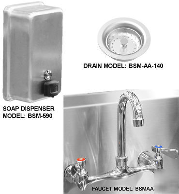 Multistation wash up hand sink 2 users 48