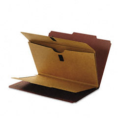 Smead recycled top tab classification folder with wall