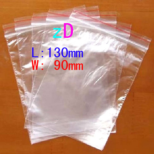 X3203 500PC ziplock zipper lock clear plastic poly bags