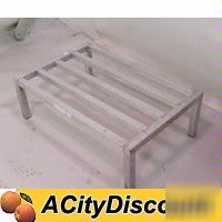 Used comm walk-in aluminum 36X24 dunnage storage rack