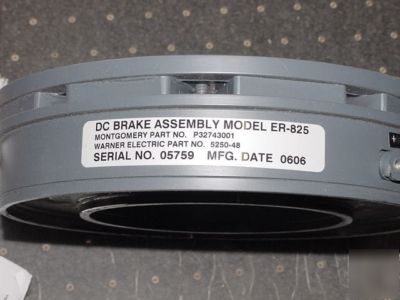 Warner electric release brake 5250-48 er-825 w/o fm 90V