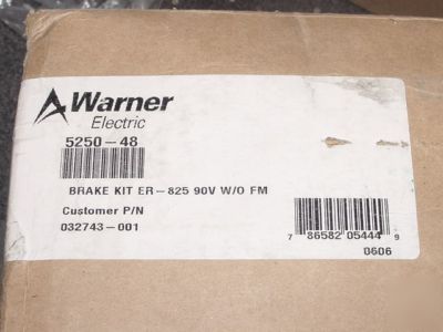 Warner electric release brake 5250-48 er-825 w/o fm 90V