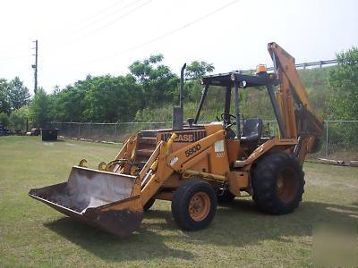 {no } case 580D backhoe~~runs & works very good~