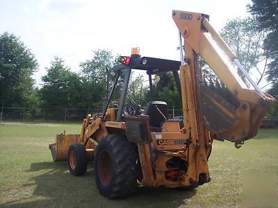 {no } case 580D backhoe~~runs & works very good~