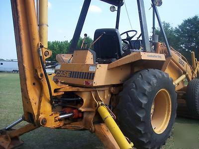 {no } case 580D backhoe~~runs & works very good~