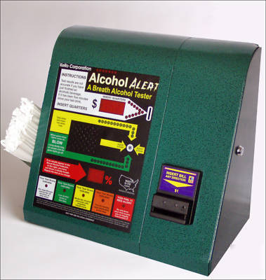 Alcohol alert breathalyzer vending business all cash 