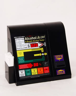 Alcohol alert breathalyzer vending business all cash 
