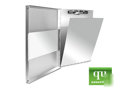 Aluminum clipboard and file folder (side opening)