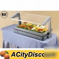 Cambro 6FT 5 pan buffet bar w/ sneeze guard nsf BBR720