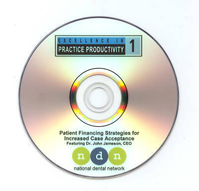 Financing for increased case acceptance -ndn-dental dvd