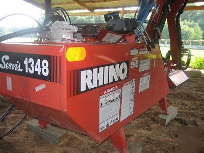New 2009 rhino 1348 rear boom mower bushhog flail 3PT