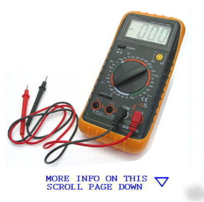 New digital multimeter, 3.5 digit, dmm,hfe,cap check, 