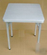 Brushed aluminum folding table tables outdoor bar chair