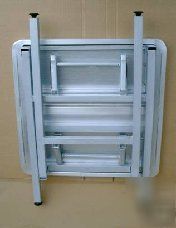 Brushed aluminum folding table tables outdoor bar chair