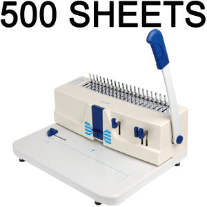New 500 sheet report combs punch binding binder machine