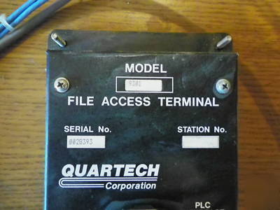 Quartech numeric entry/display station 9301 for SLC500 