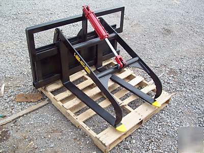 Skidsteer pallet forks skid steer grapple fork debris