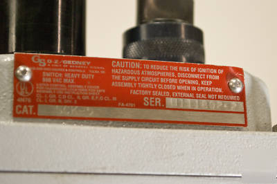 Oz gedney/ ags factory sealed control station