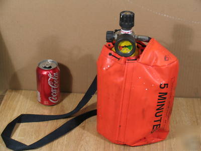 Emergency 5 minute air supply w/hood+ pack (elsa-5XF)