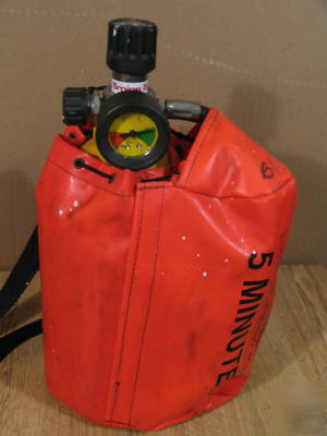 Emergency 5 minute air supply w/hood+ pack (elsa-5XF)