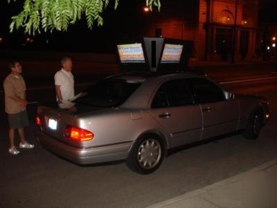New advertising business - park and sleep on the job