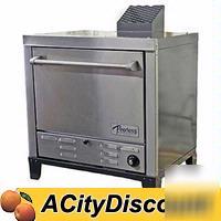 Single door gas counter pizza oven 4 stone hearth decks