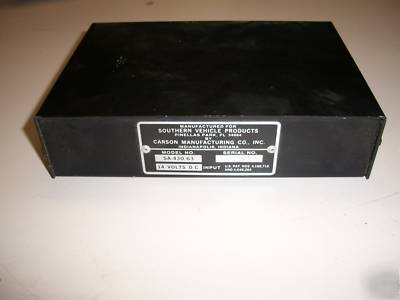 Svp sa-430-63 amplifier southern vehicle products 430 