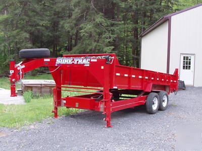 2008 16' dump trailer gooseneck 14K 