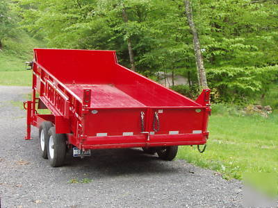 2008 16' dump trailer gooseneck 14K 