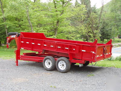 2008 16' dump trailer gooseneck 14K 