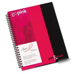 Mead desk wirebound notebook, 8.25 x 6.25 inches, pink 