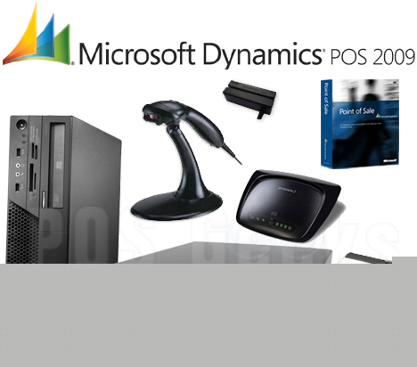 4 station microsoft point of sale retail pos system
