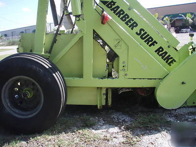 Barber 400HD surf turf rake beach cleaner stone picker