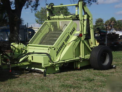 Barber 400HD surf turf rake beach cleaner stone picker