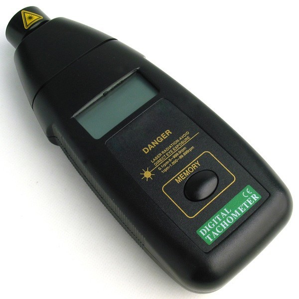 Digital laser tachometer rev rpm read meter tester car