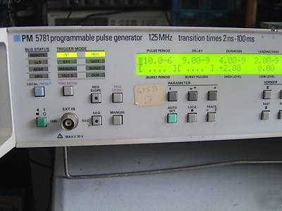 Philips fluke pm 5781 PM5781 125 mhz pulse genarator