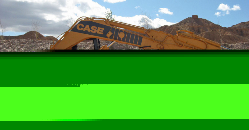 Case 1085C excavator wheel cummins diesel trackhoe