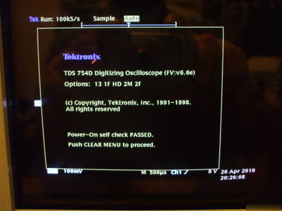 Tektronix TDS754D 500 mhz 4CH 2GS/s dpo oscilloscope