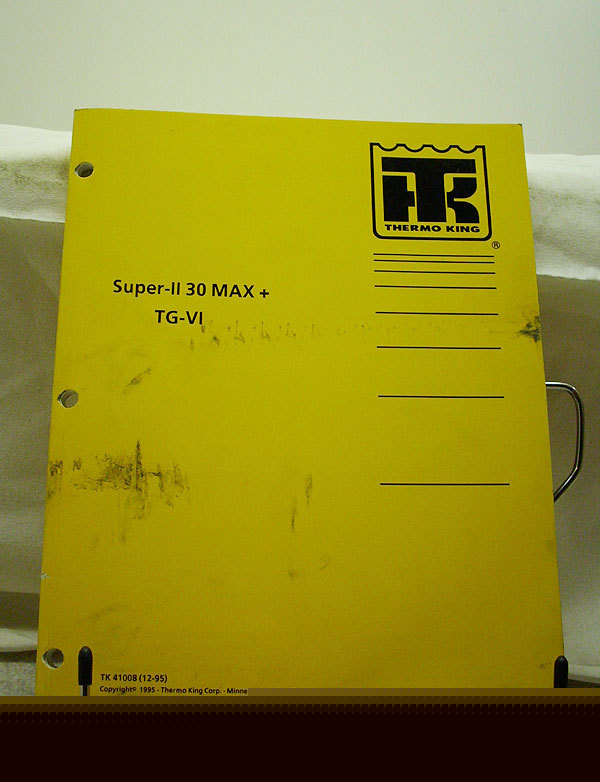 Thermo king super-ii 30 max+ tg-vi maintenance manual
