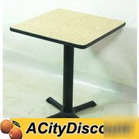Used restaurant diner bar 24X24 dining table w/ base