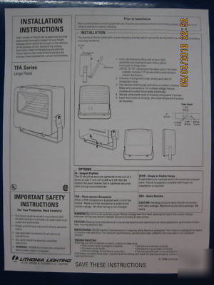 New 1000W lithonia metal halide large hid light fixture