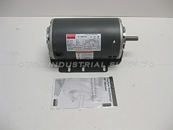 New dayton 3K617 belt drive motor 3/4 hp split phase