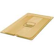 Rubbermaid amber hot food pan notched cover 1/2 size |