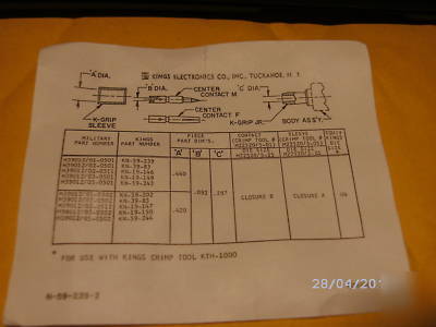 New brand right angle ( n ) male mil spec(silent key)